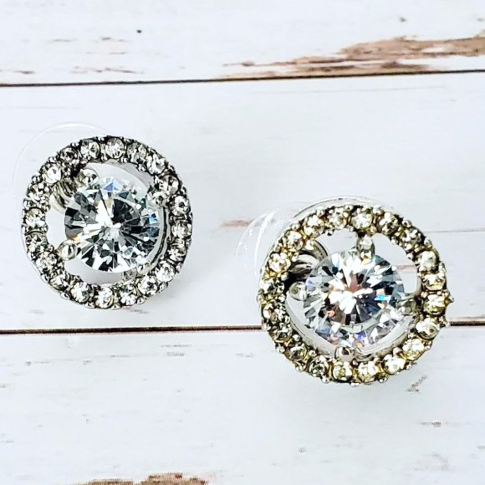 Sparkling Halo Earrings